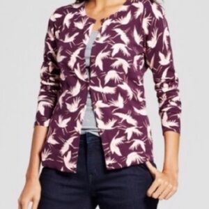 A New Day Crane Button Down Cardigan Size Small